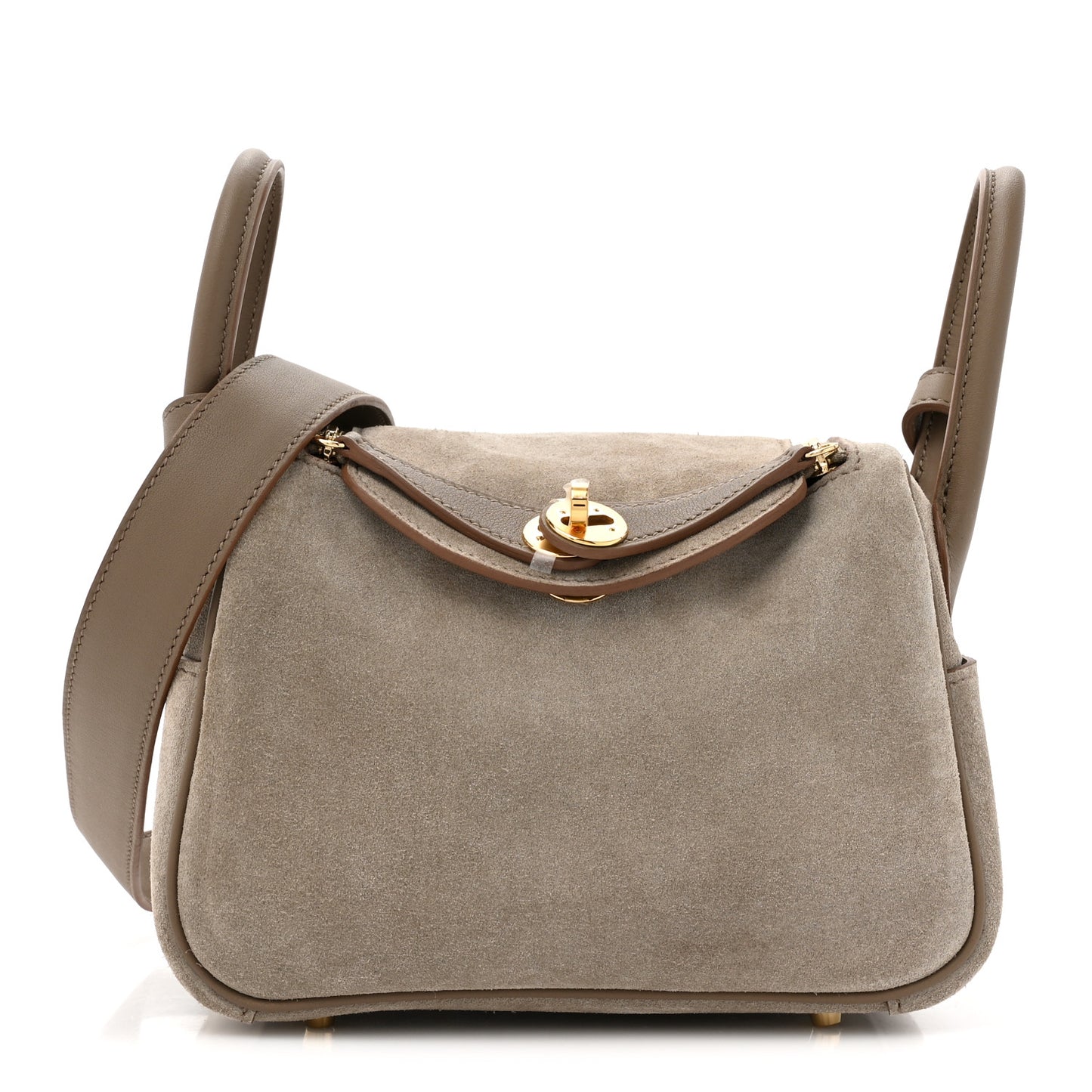 Veau Grizzly Swift Mini Lindy 20 Gris Caillou Etoupe