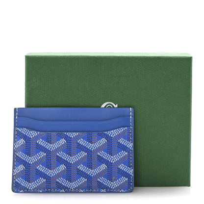 Goyard Goyardine Saint Sulpice Card Holder Sky Blue 7 of 7