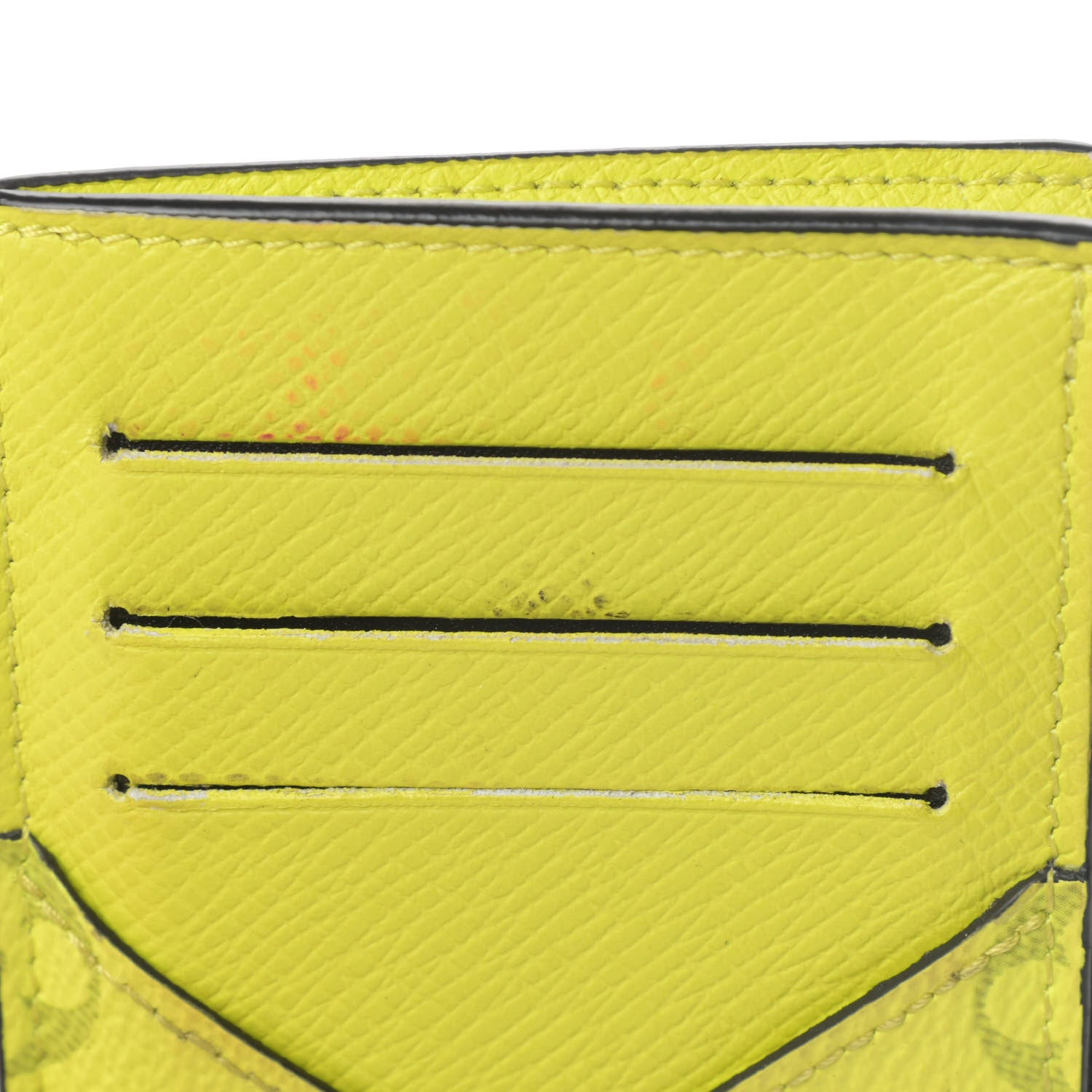 Louis Vuitton Monogram Taiga Coin Card Holder Yellow 9 of 9