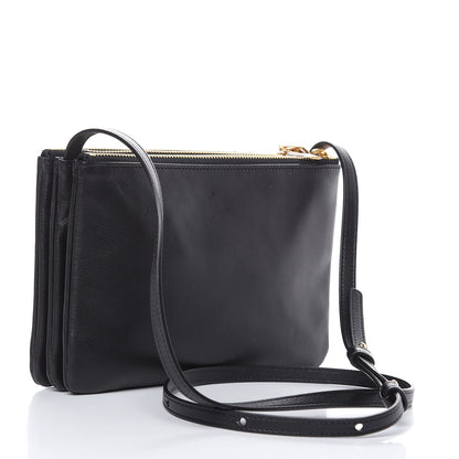 Celine Lambskin Small Trio Crossbody Bag Black 3 of 12