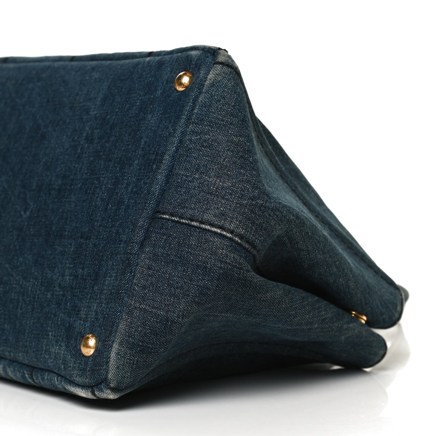 Denim Logo Tote Avio