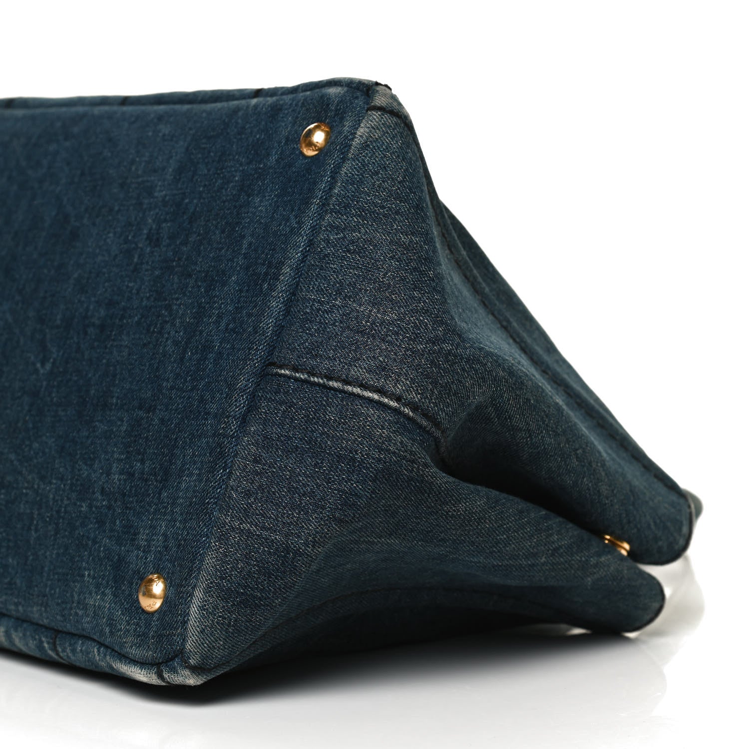 Prada Denim Logo Tote Avio 11 of 12