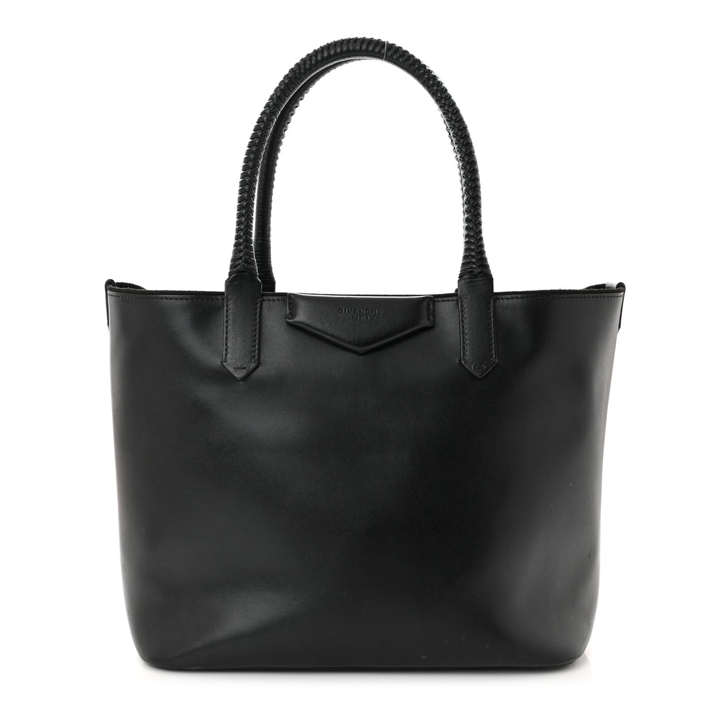 Calfskin Medium Antigona Whipstitch Handle Tote Black