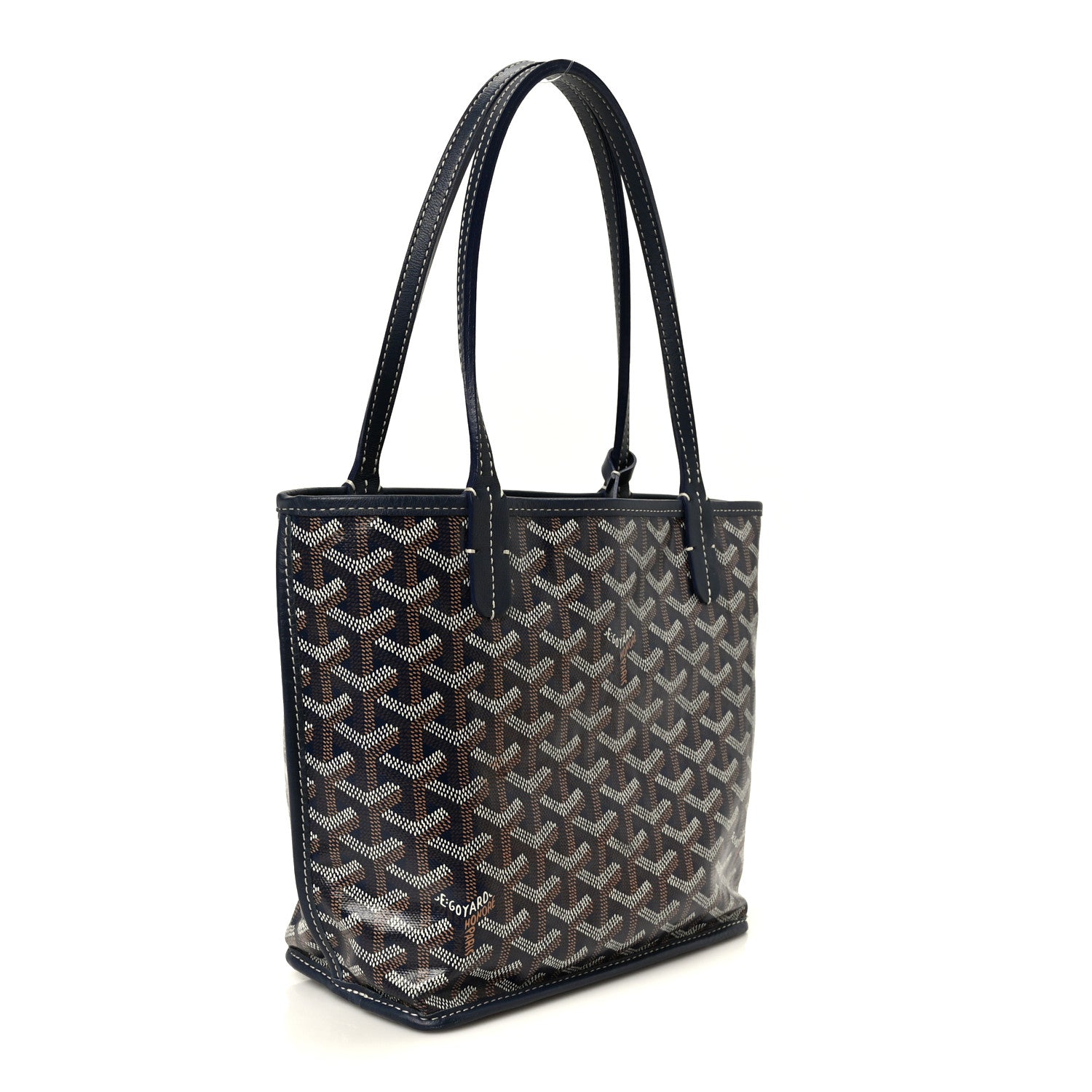 Goyard Goyardine Reversible Mini Anjou Navy 5 of 19