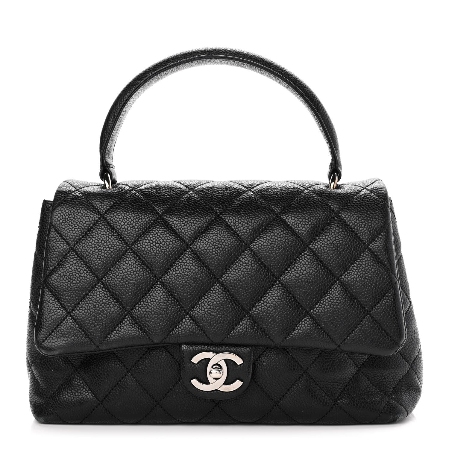 Chanel Caviar Quilted Medium Kelly Flap Bag Black 1 of 14