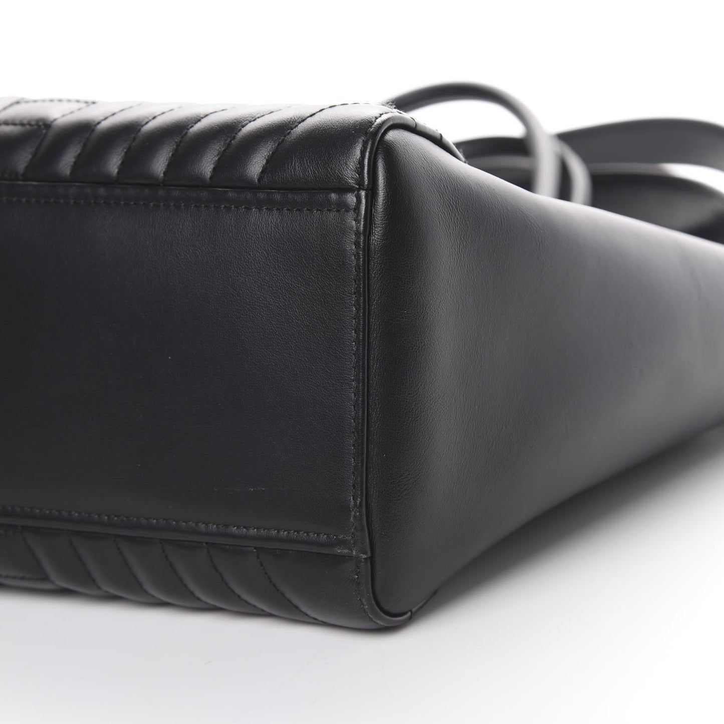 Soft Calfskin Impunture Diagramme Tote Black