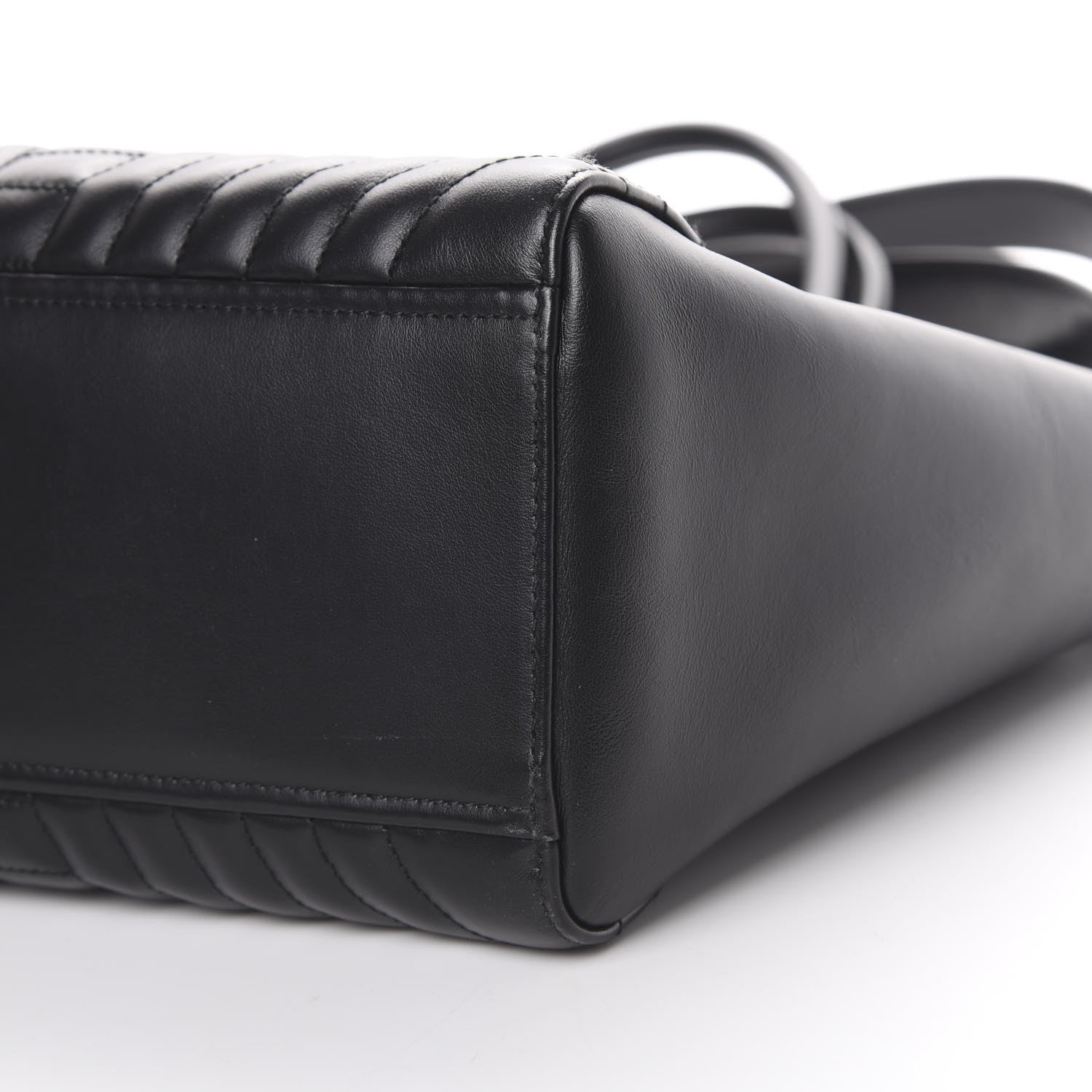 Prada Soft Calfskin Impunture Diagramme Tote Black 9 of 14