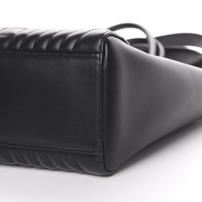 Prada Soft Calfskin Impunture Diagramme Tote Black 9 of 14