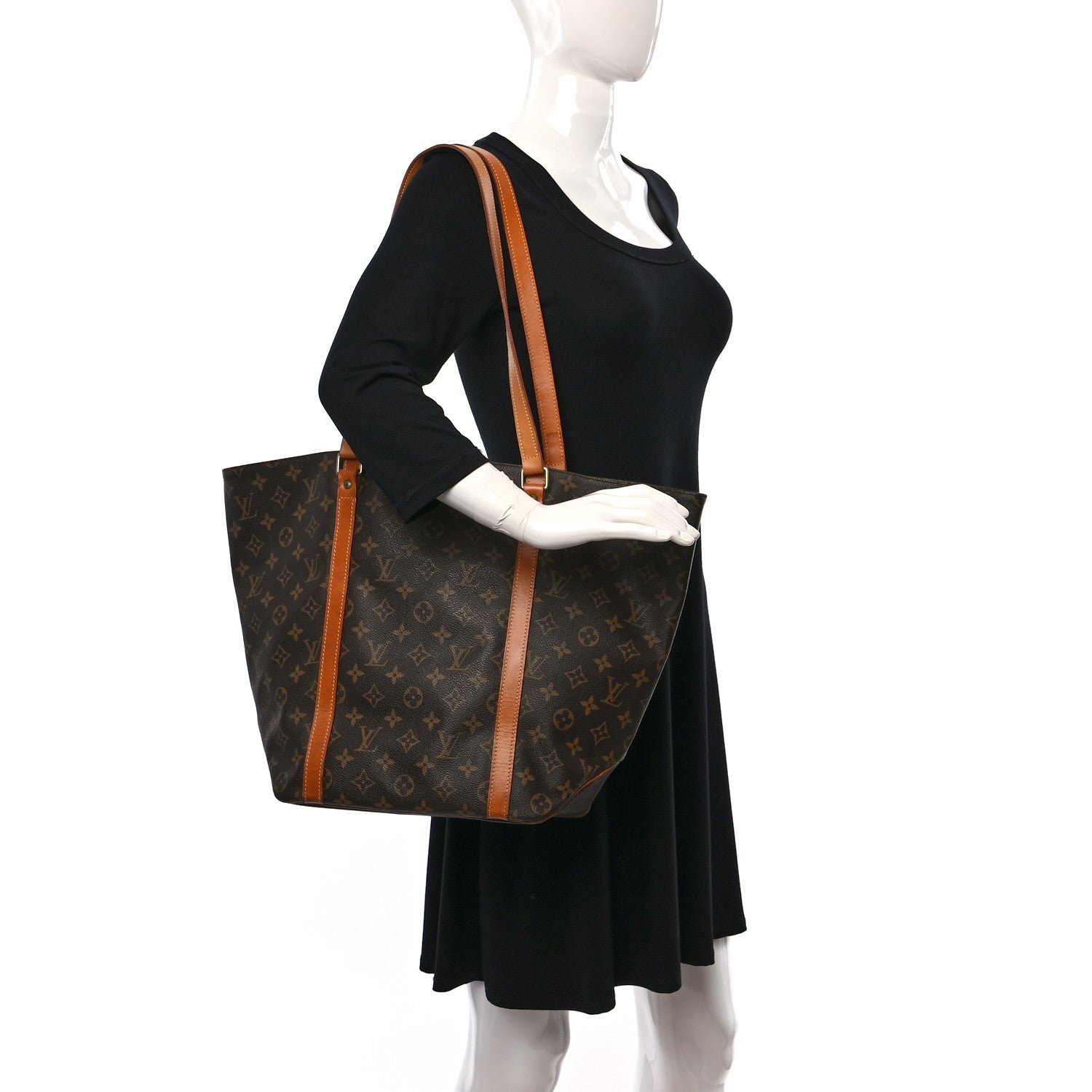 Louis Vuitton Monogram Sac Shopping Tote 2 of 8