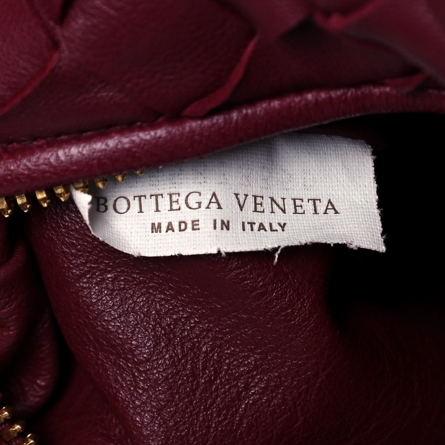 Nappa Intrecciato Mini Jodie Dark Red