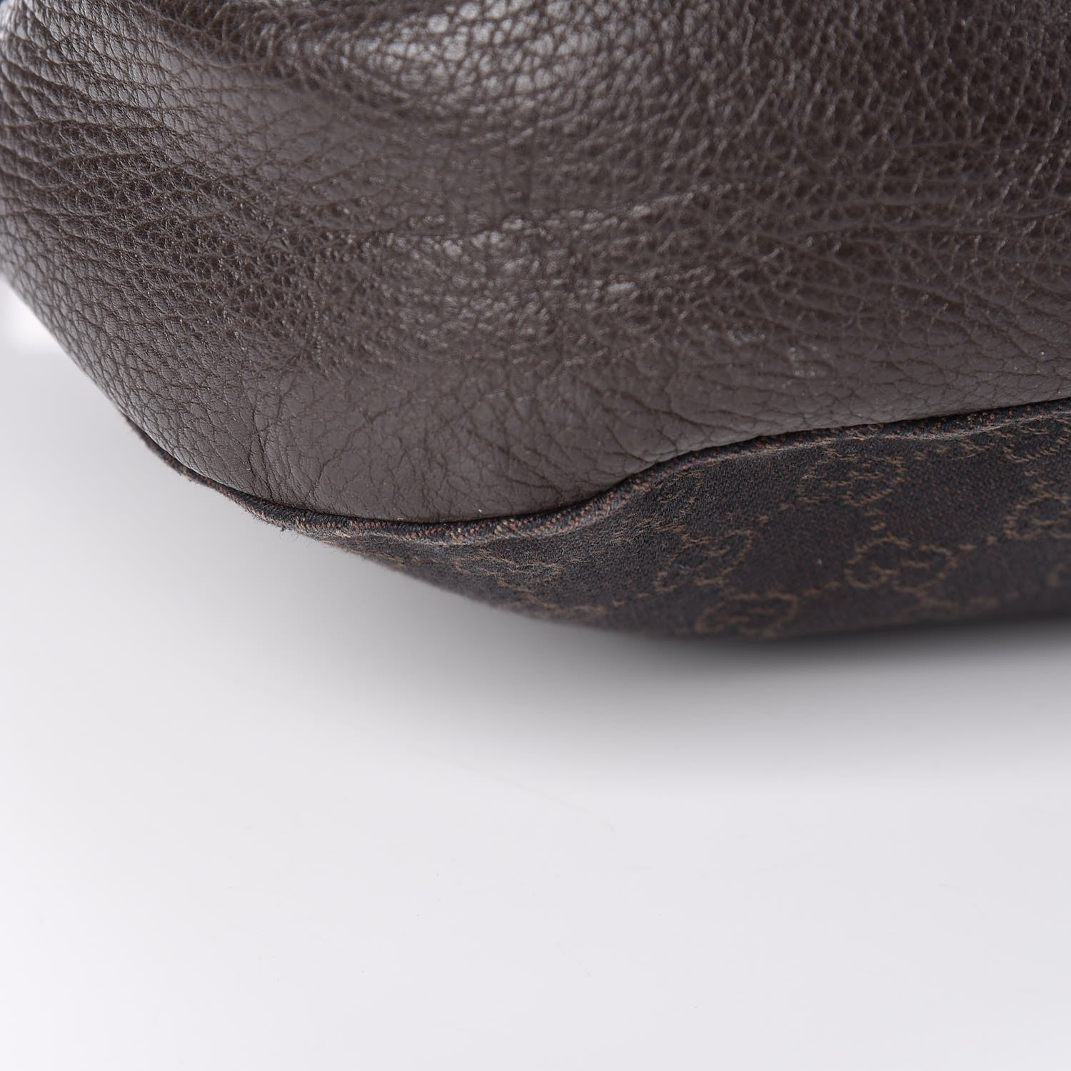Gucci Monogram Calfskin Horsebit Classic Ring Hobo Dark Brown 19 of 22