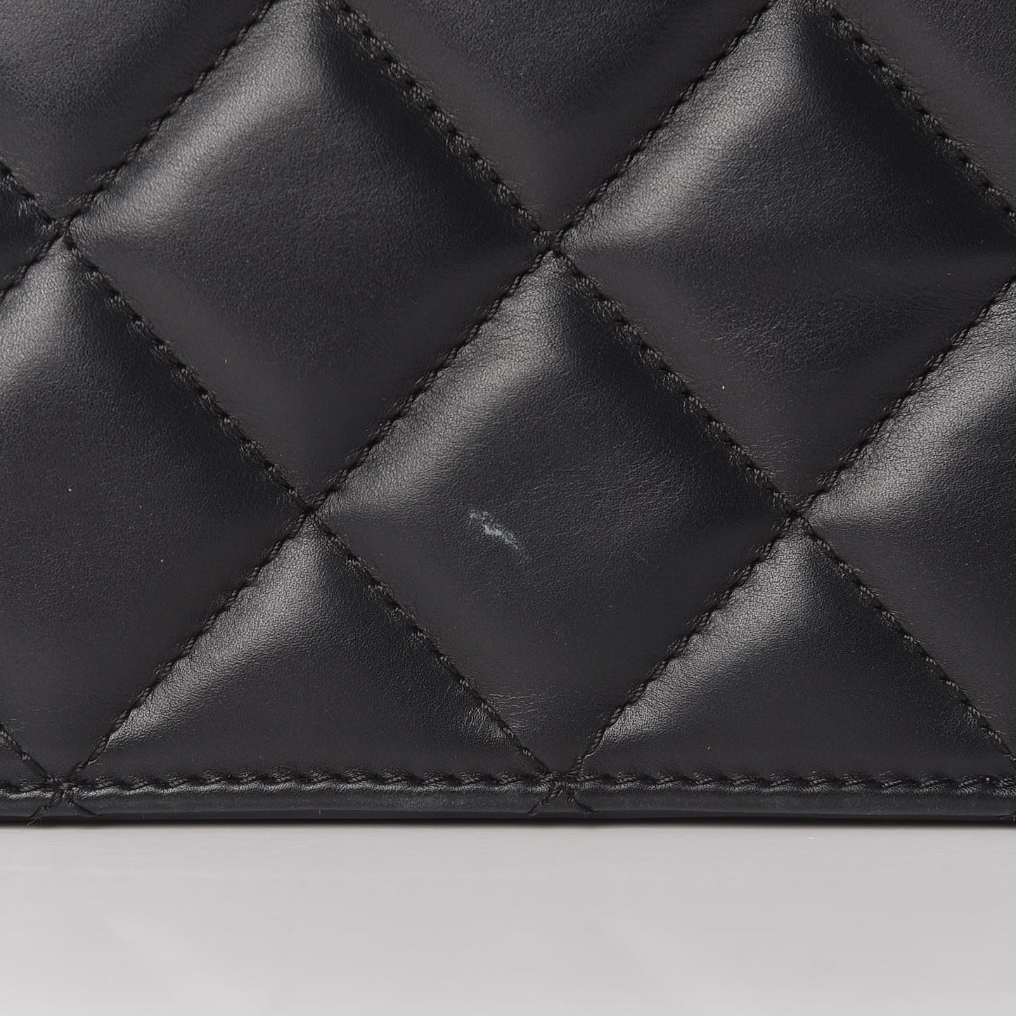 Calfskin Quilted Ballerine Flap Black