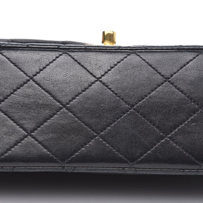 Chanel Lambskin Quilted Medium Double Flap Black 16 of 18