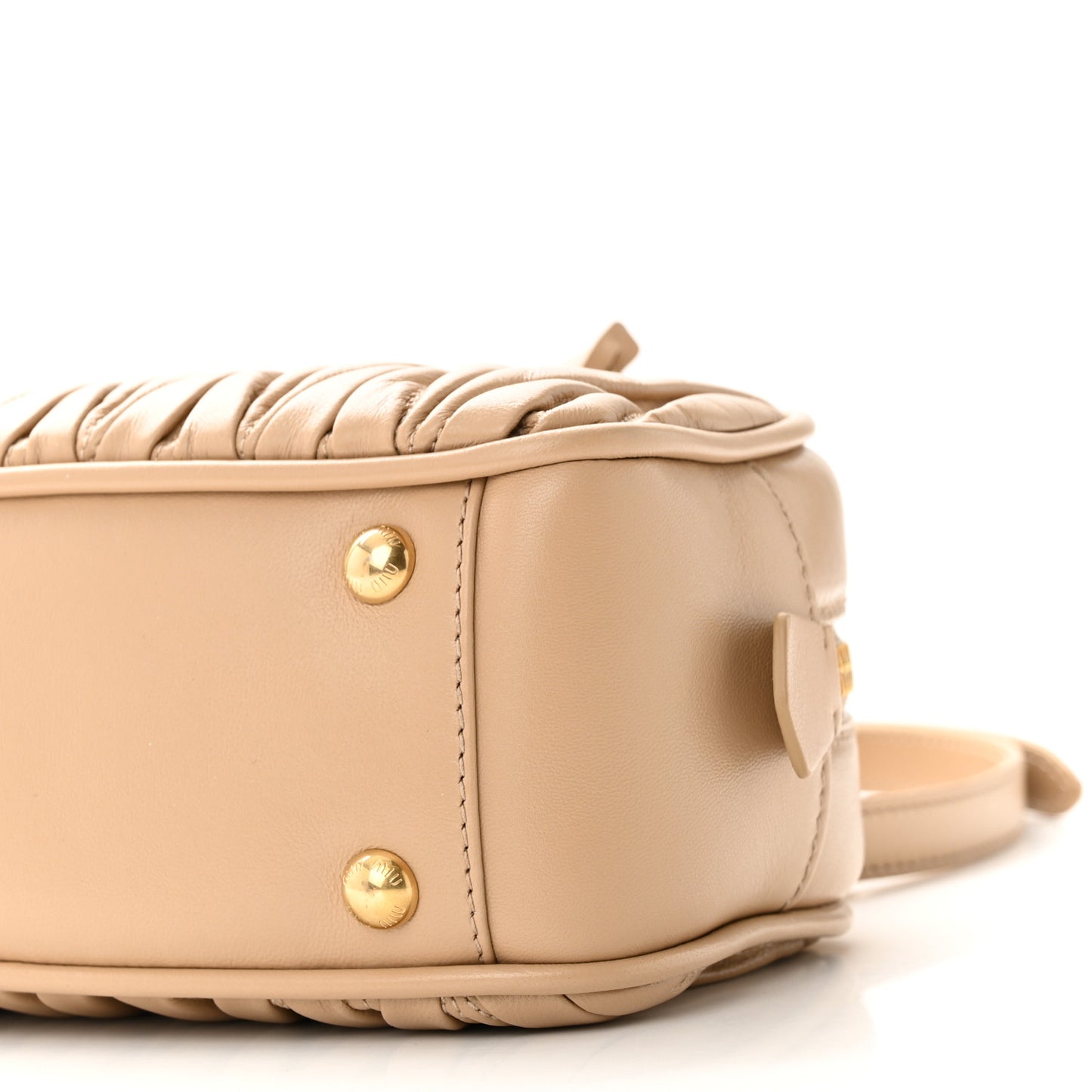 Nappa Matelasse Regular Arcadie Top Handle Bag Sabbia