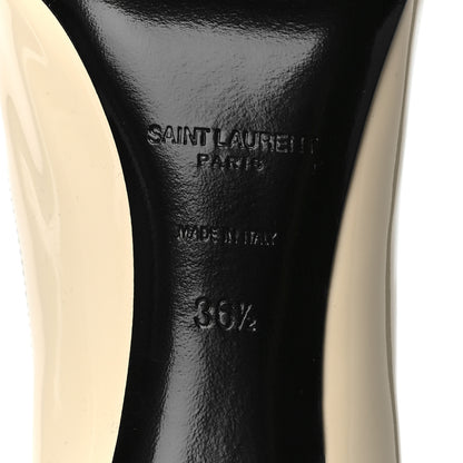 Saint Laurent Patent Calfskin Zoe 85 Pumps 36.5 Coquille Black 5 of 8