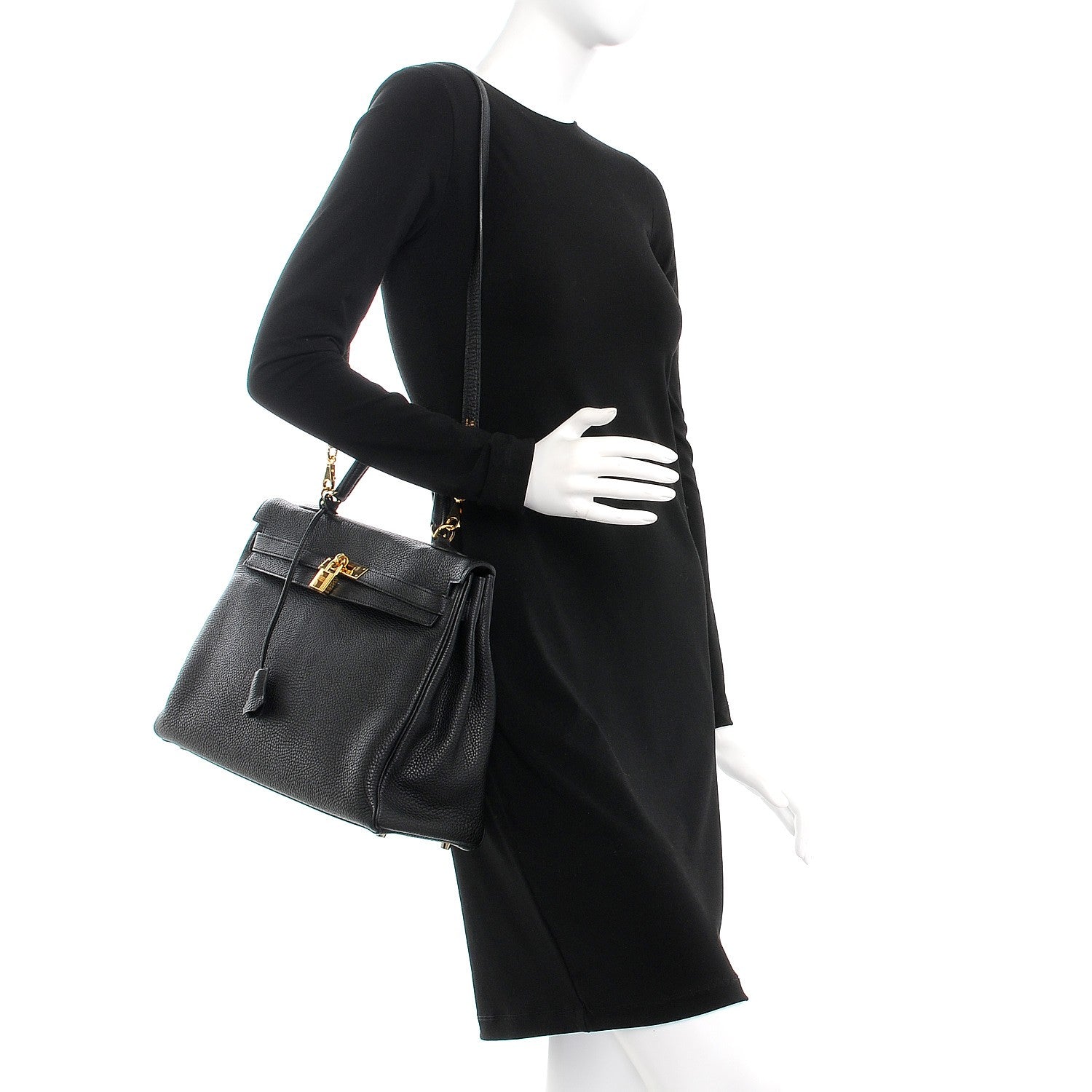 Hermes Togo Kelly Retourne 35 Black 2 of 35