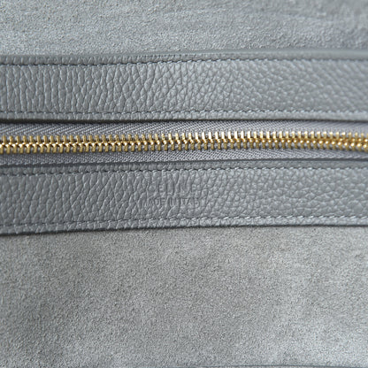 Celine Soft Grained Calfskin Small Belt Cabas Phantom Medium Grey 9 of 10