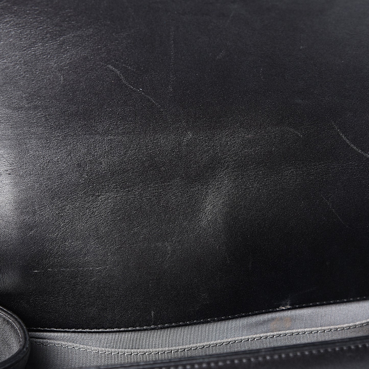 Lambskin Quilted Medium Boy Flap Black
