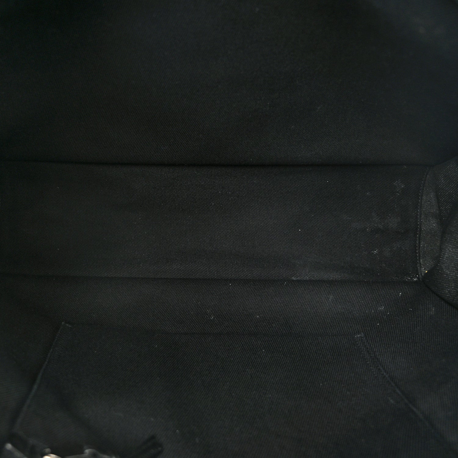 Saint Laurent Linen Calfskin Rive Gauche Tote Black 5 of 11