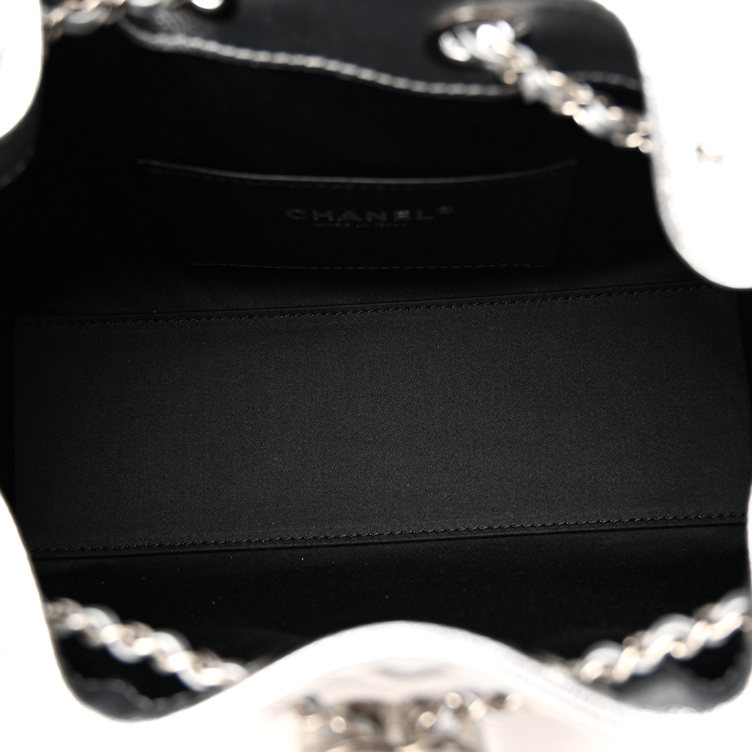 Chanel Metallic Caviar Quilted Mini Chanel 25 Handbag Silver 5 of 11
