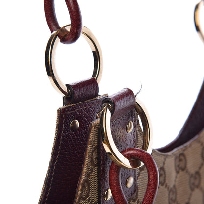 Gucci Monogram Shoulder Bag Red 10 of 14