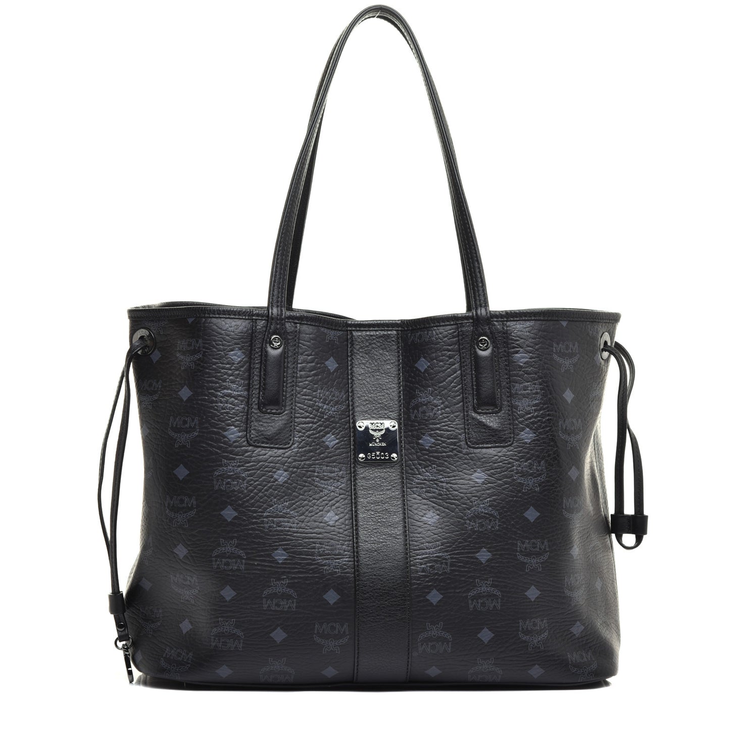 Visetos Medium Liz Reversible Shopper Tote Black