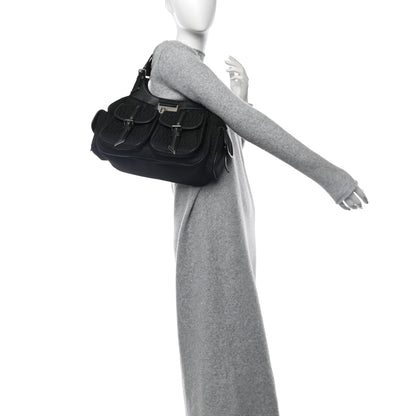 Christian Dior Monogram Pocket Satchel Black 2 of 13