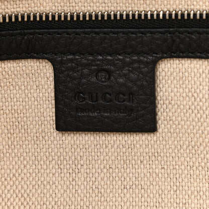 Gucci Pebbled Calfskin Studded Medium Soho Chain Shoulder Bag Black 6 of 11