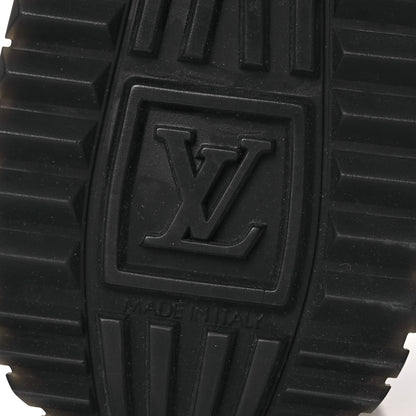 Louis Vuitton Suede Calfskin Recycled Monogram Nylon Run Away Sneakers 38 Black 7 of 11