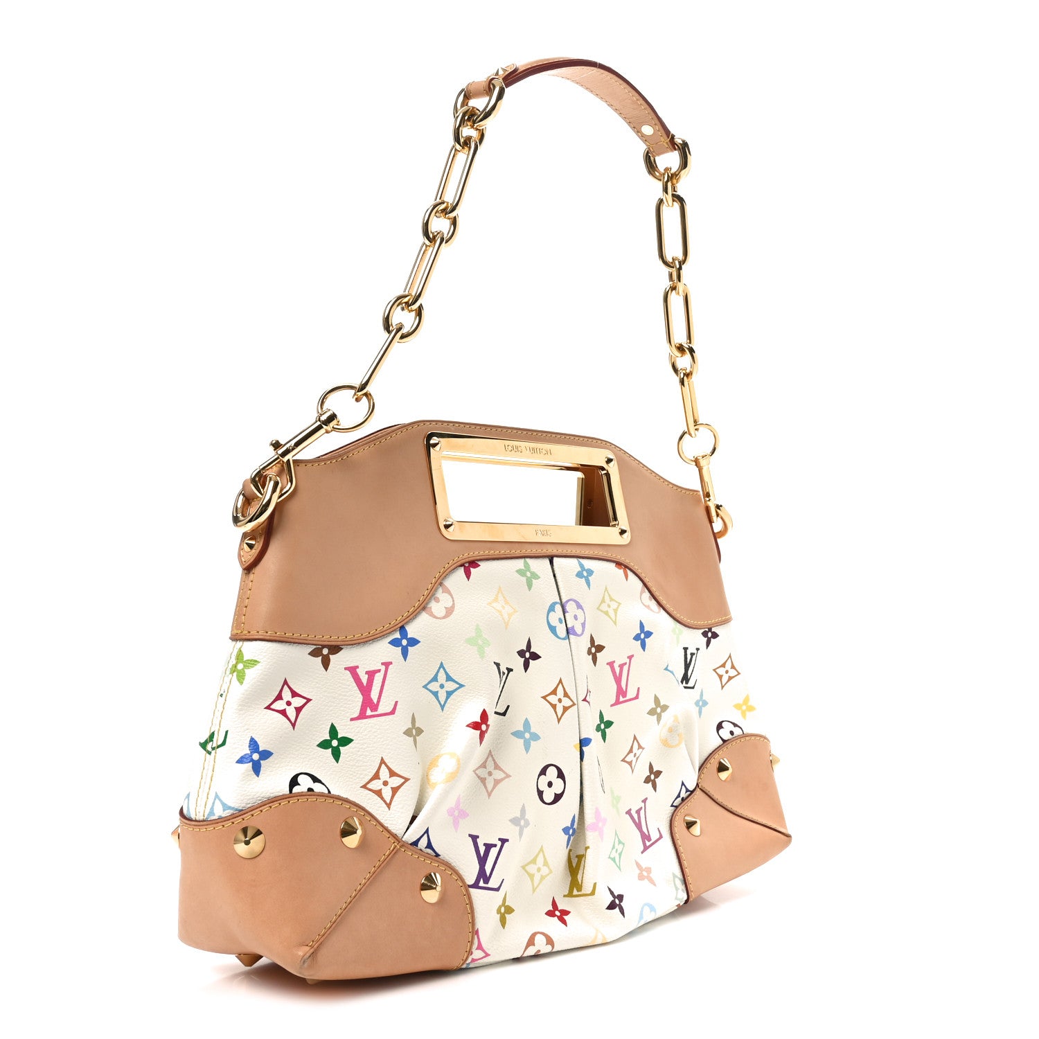 Louis Vuitton Monogram Multicolor Judy MM White 3 of 9