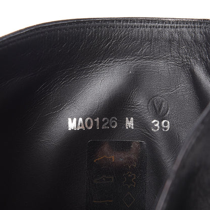 Louis Vuitton Calfskin Overdrive Flat Half Boots 39 Black 7 of 9