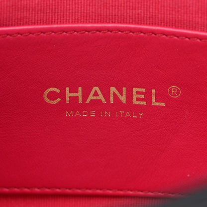 Chanel Lambskin Plexiglass Quilted Coco Love Flap Black 6 of 10