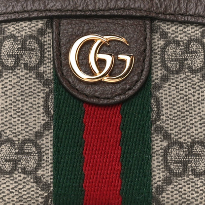 Gucci GG Supreme Monogram Web Ophidia Dome Key Pouch Beige New Acero 8 of 10