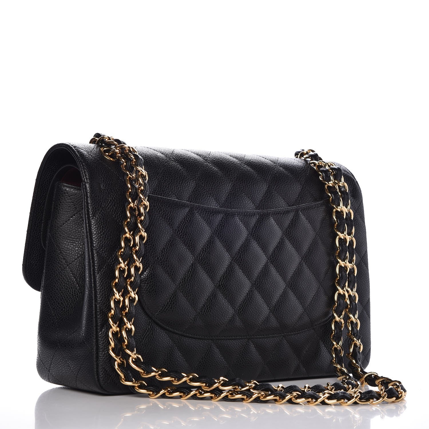 Chanel Caviar Quilted Jumbo Double Flap Black 4 of 9