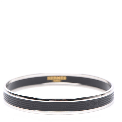 Hermes Enamel Printed Sellier Narrow Bracelet 65 Black 1 of 5