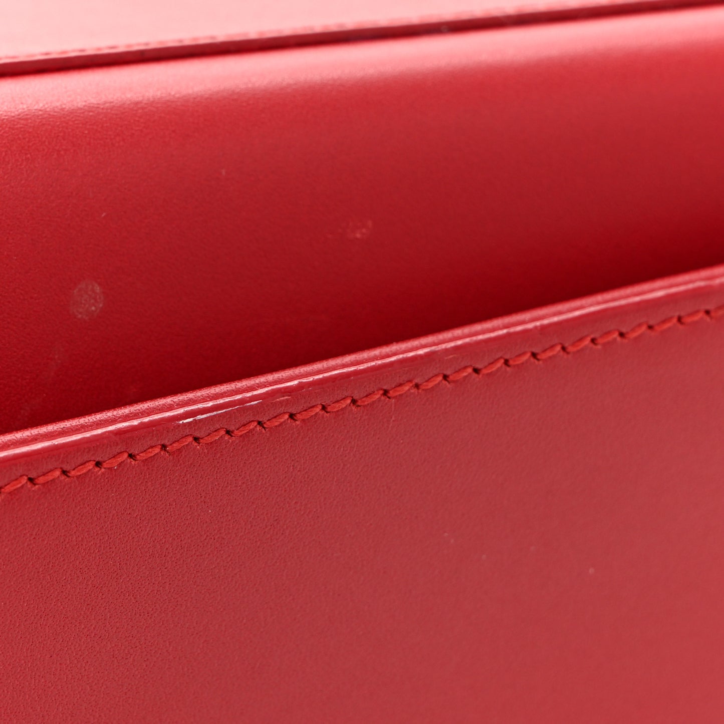 Smooth Calfskin Medium Classic Monogram Kate Tassel Satchel Lipstick Red