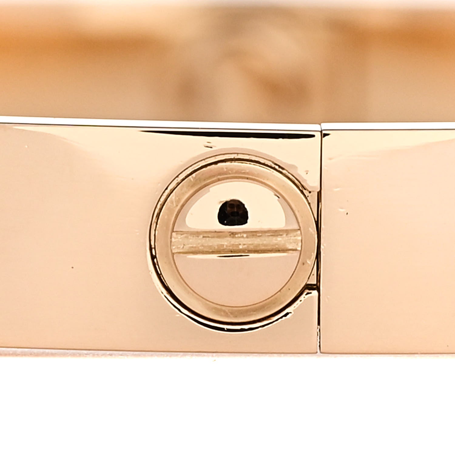 Cartier 18K Yellow Gold 4 Diamond LOVE Bracelet 17 5 of 8