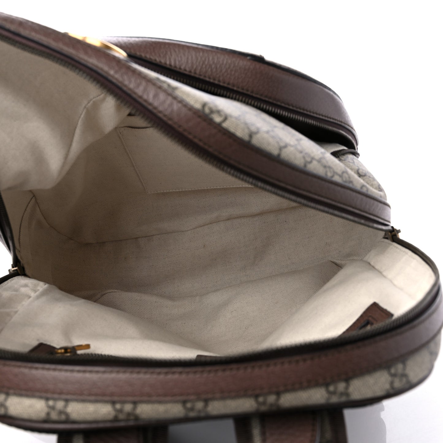 GG Supreme Monogram Medium Ophidia Day Backpack Brown