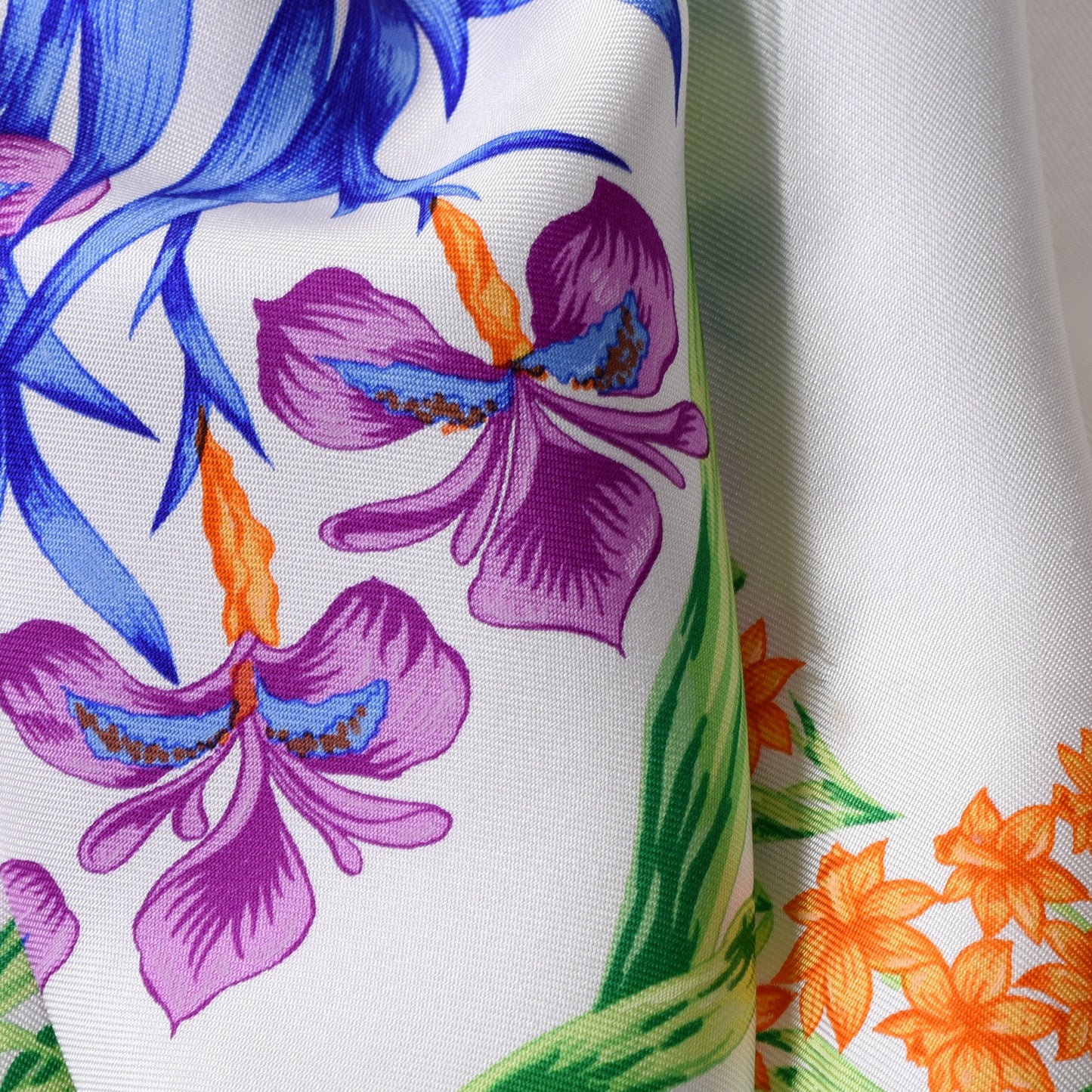 Silk Cheval Fleuri Scarf 90