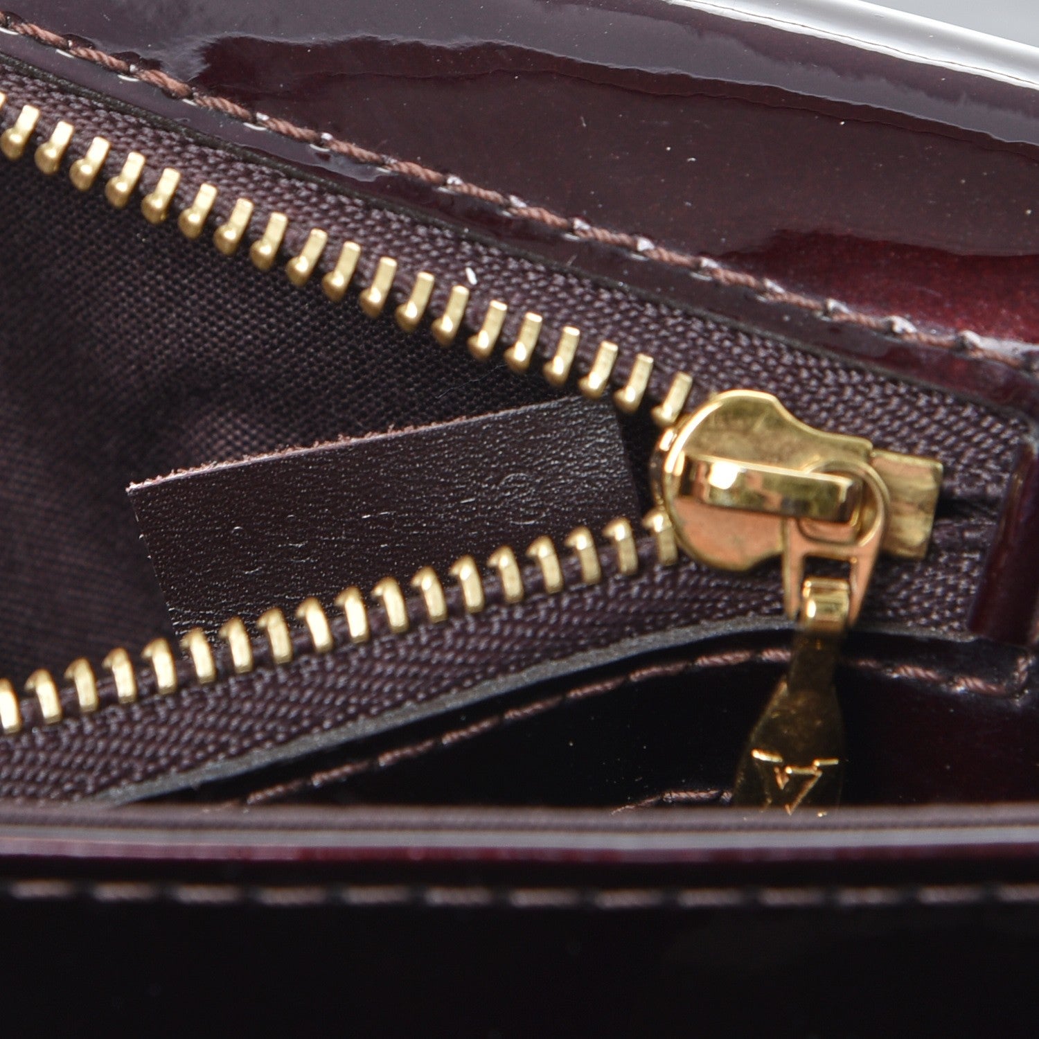 Louis Vuitton Patent Sobe Clutch Amarante 7 of 8