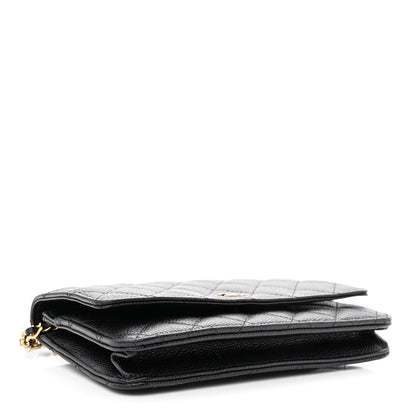 Chanel Caviar Quilted Wallet On Chain WOC Black 4 of 12