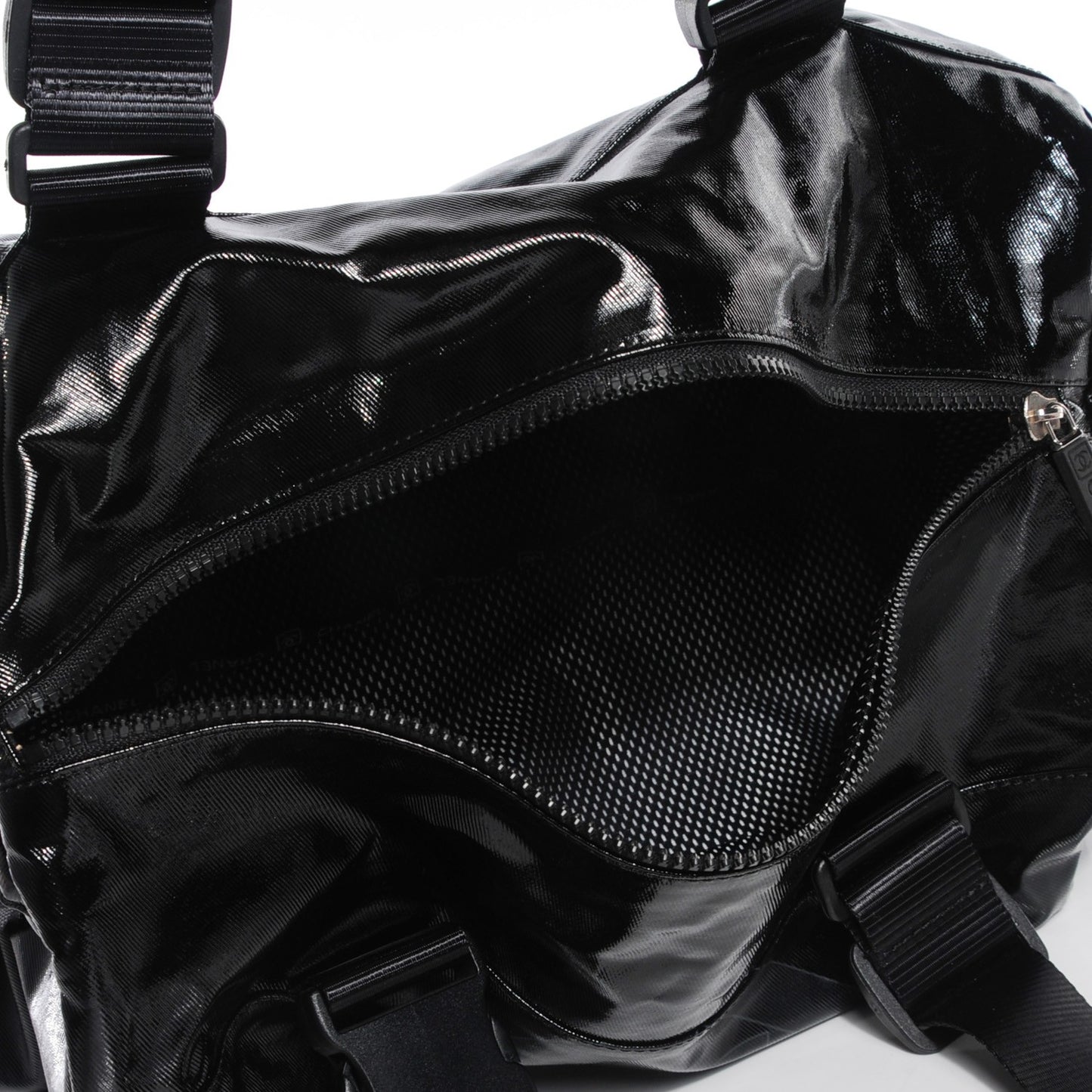 Coated Canvas Sport Duffel Black