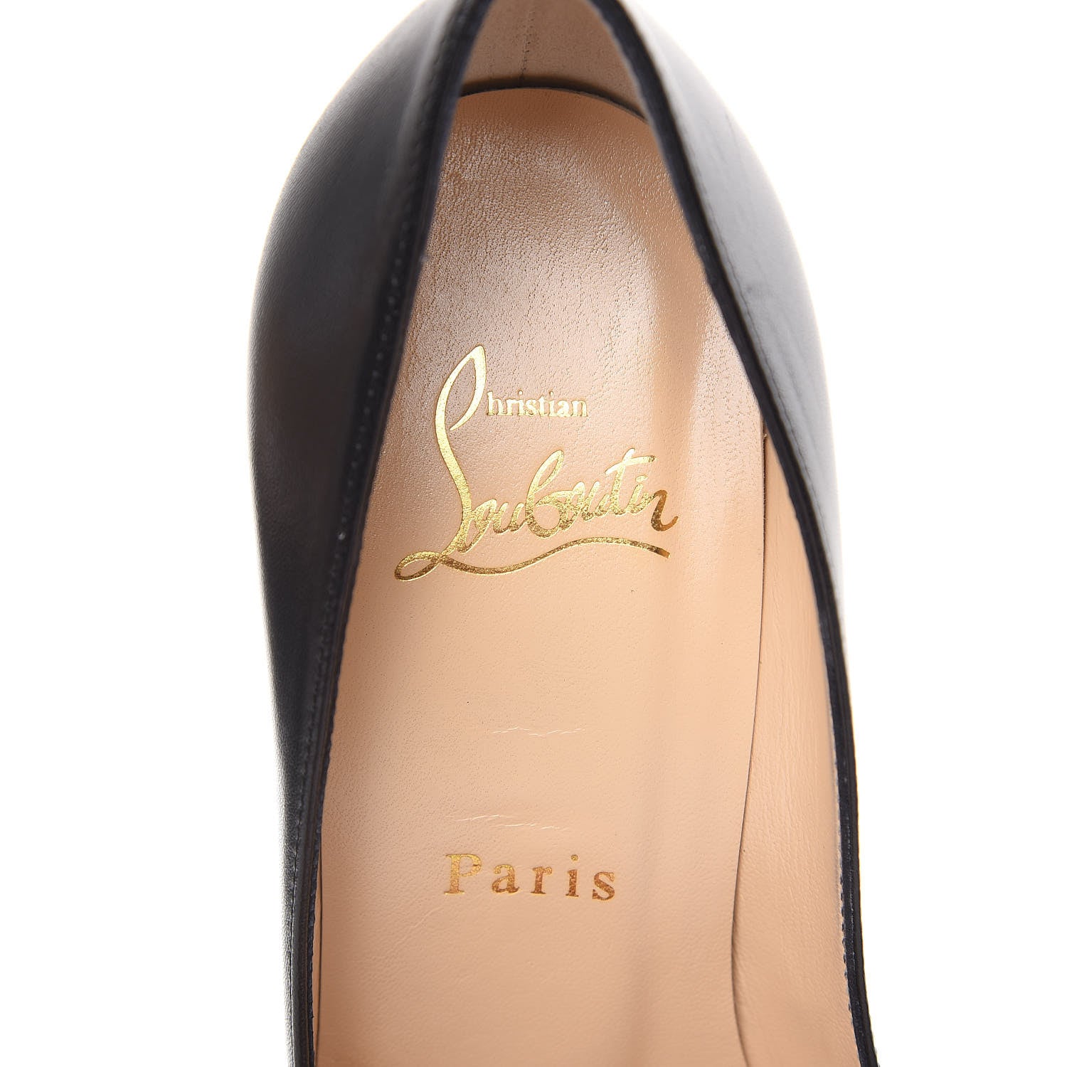 Christian Louboutin Shiny Nappa Fifille 100 Pumps 36 Black 6 of 10