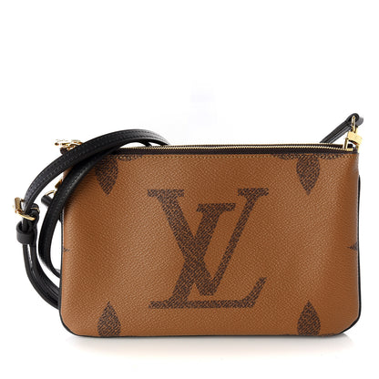 Louis Vuitton Reverse Monogram Giant Double Zip Pochette 1 of 9