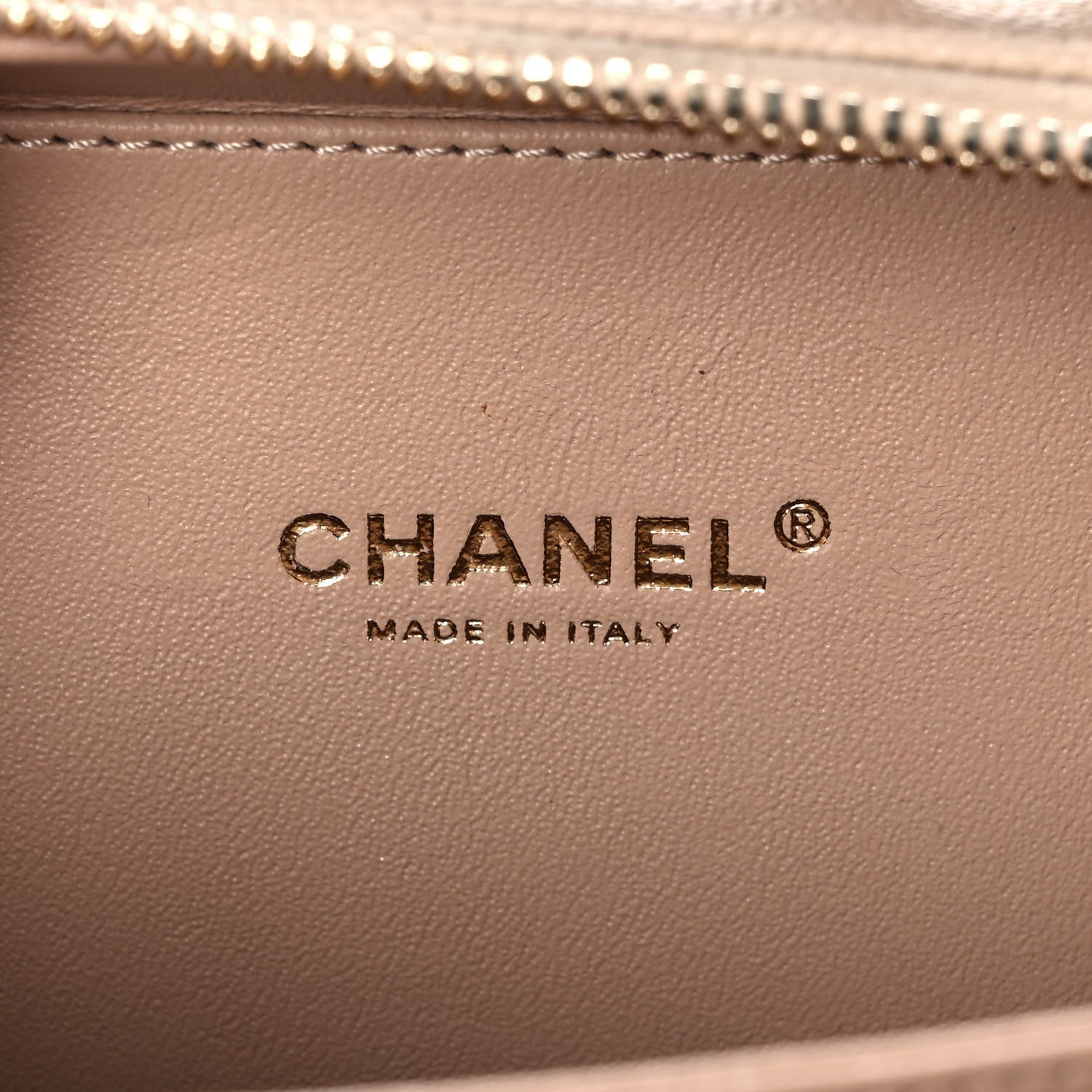 Chanel Caviar Quilted Small CC Filigree Vanity Case Beige 6 of 12