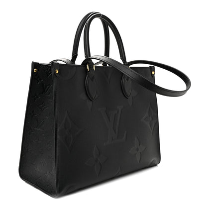 Louis Vuitton Empreinte Monogram Giant Onthego MM Black 3 of 9