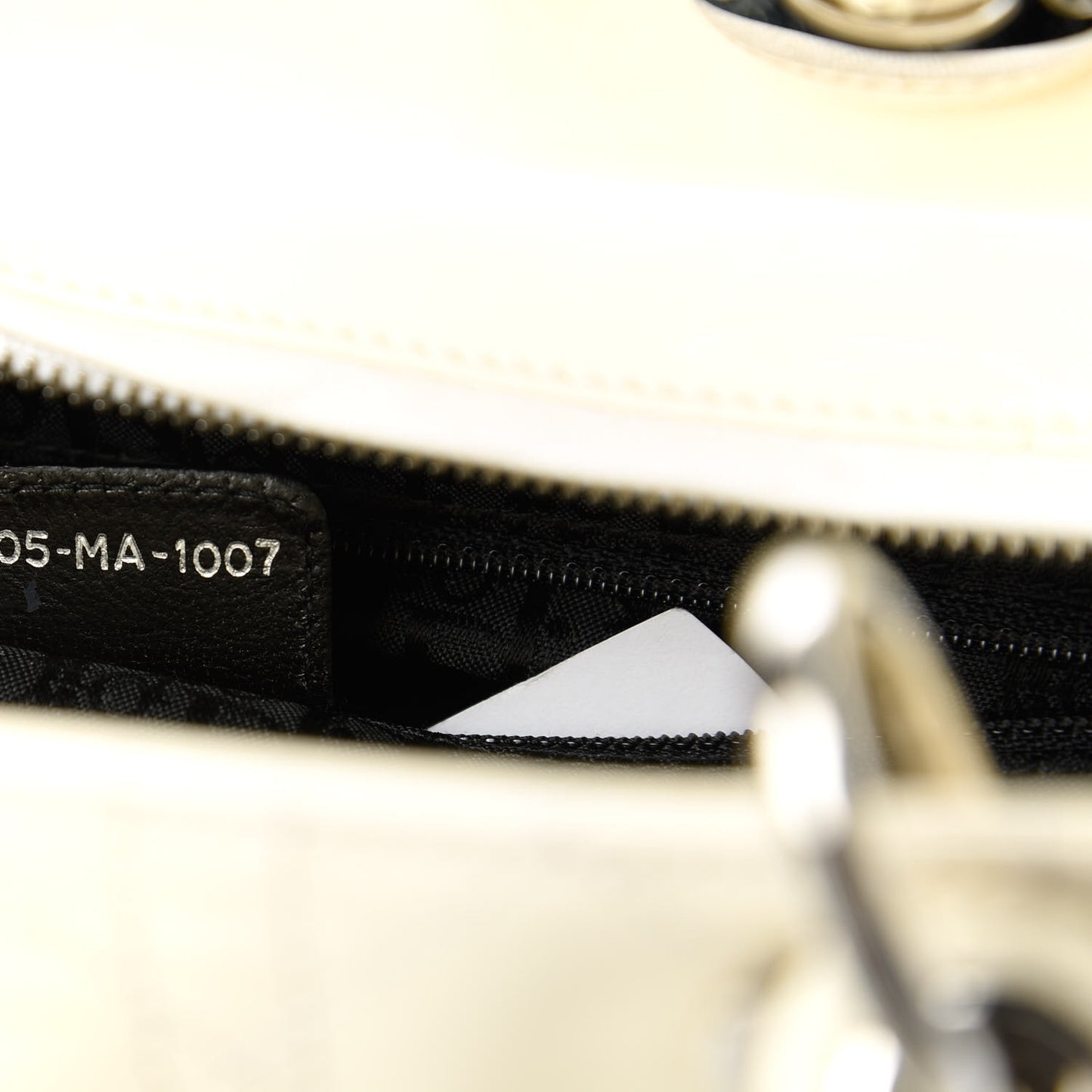 Patent Cannage Large Lady Dior White