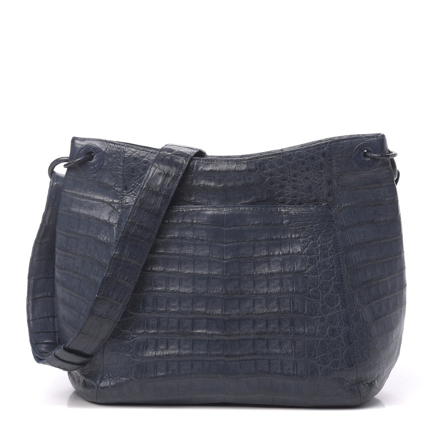 Crocodile Crossbody Bag Dark Blue