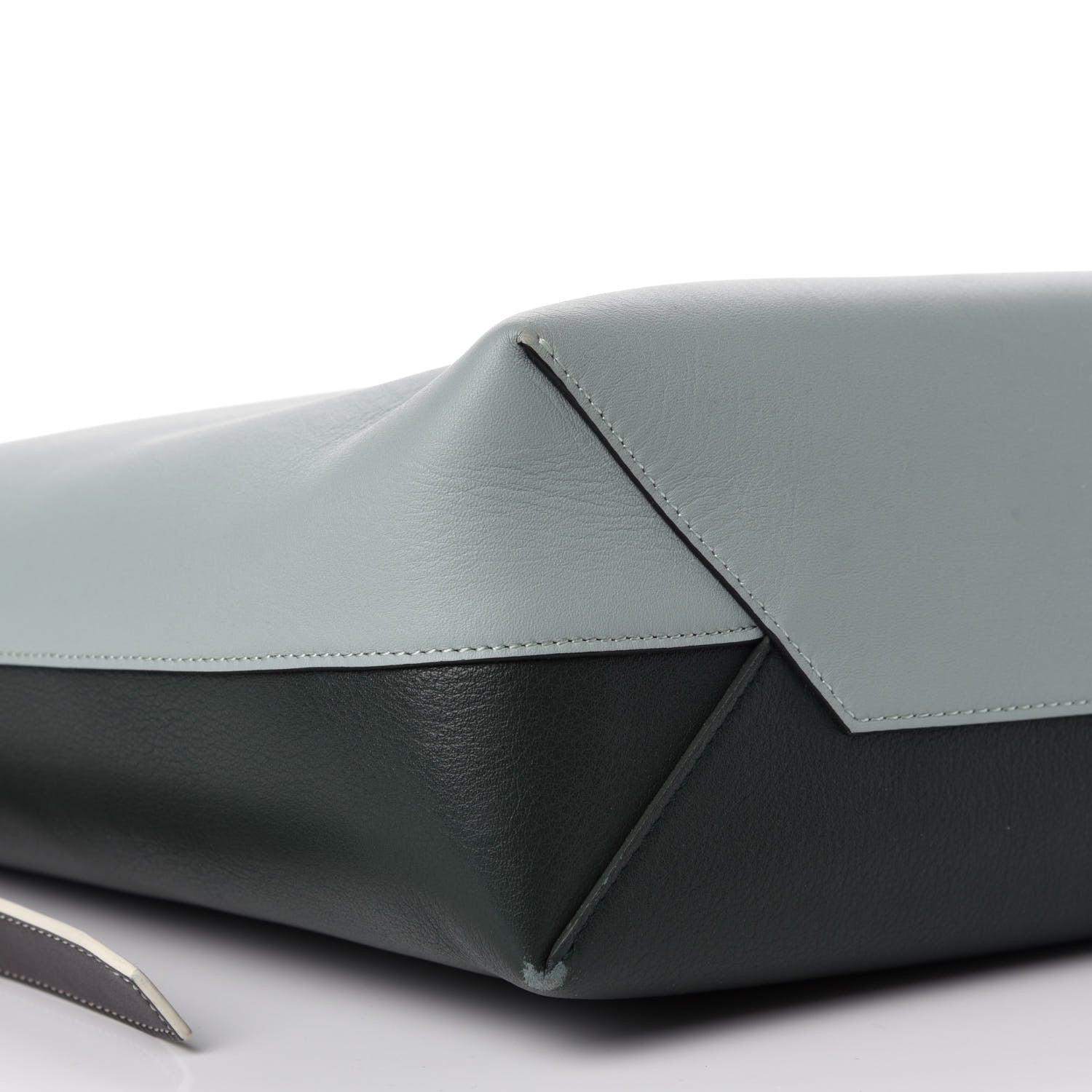 Celine Shiny Smooth Calfskin Small Twisted Cabas Jade Forest 6 of 13