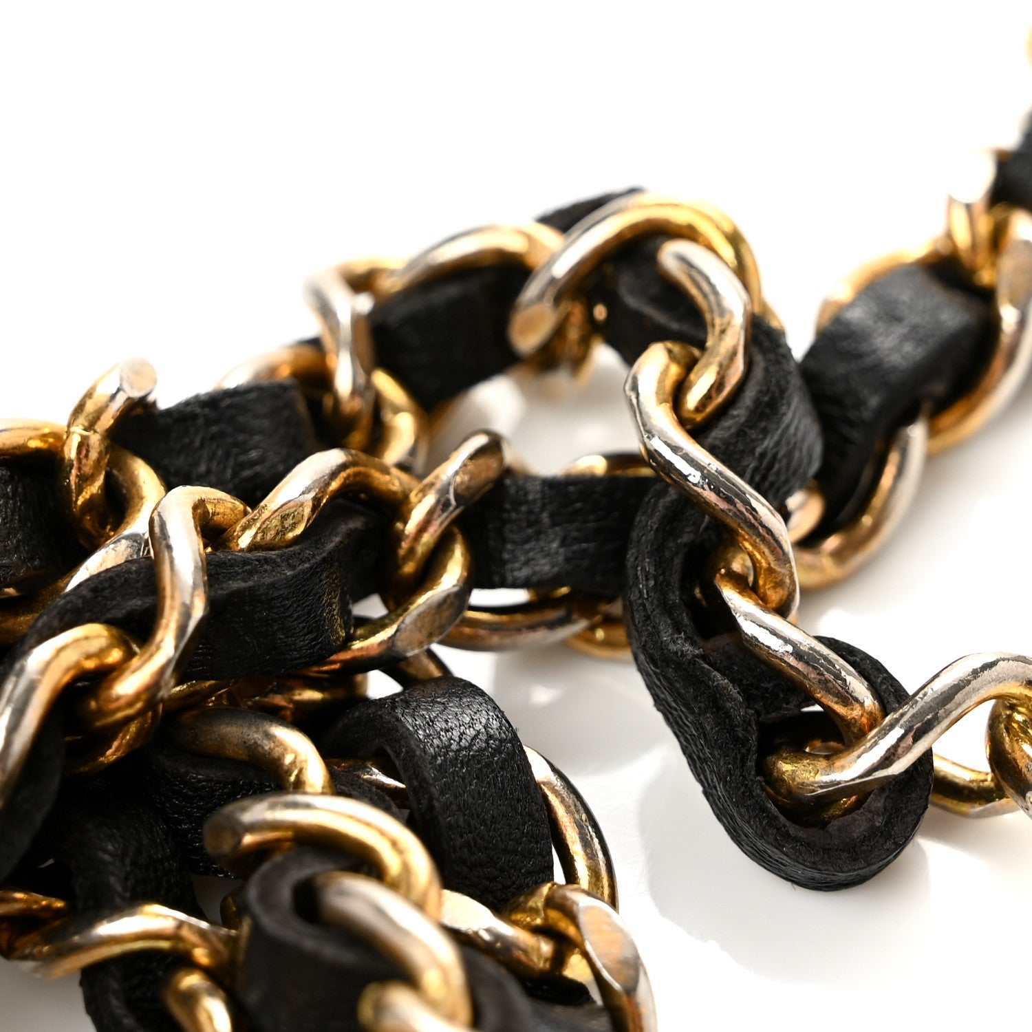 Chanel Lambskin Chain CC Medallion Belt Black Gold 5 of 6